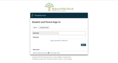 Desktop Screenshot of powerschool.spokaneschools.org