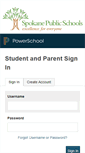 Mobile Screenshot of powerschool.spokaneschools.org